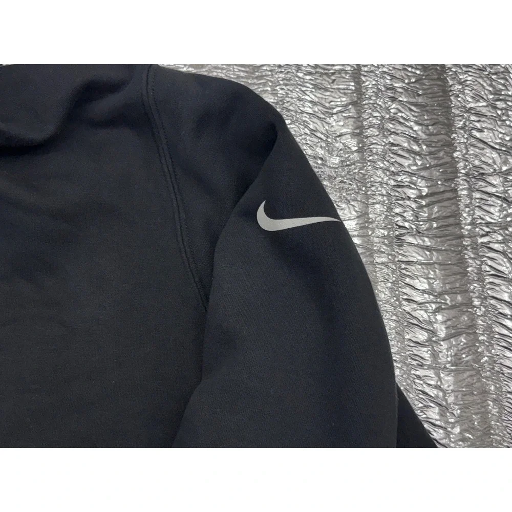Nike New York Jets NFL Hoodie Mens XXL Black Distressed Graphic Sweatshirt